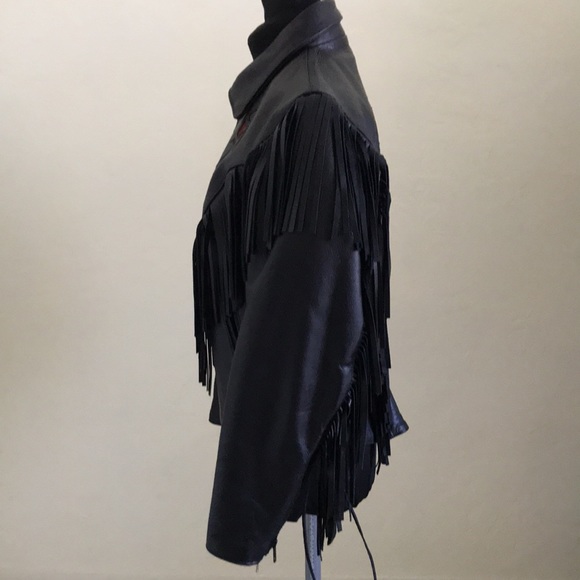 Genuine Leather Motorcycle Jacket XS - Picture 4 of 5